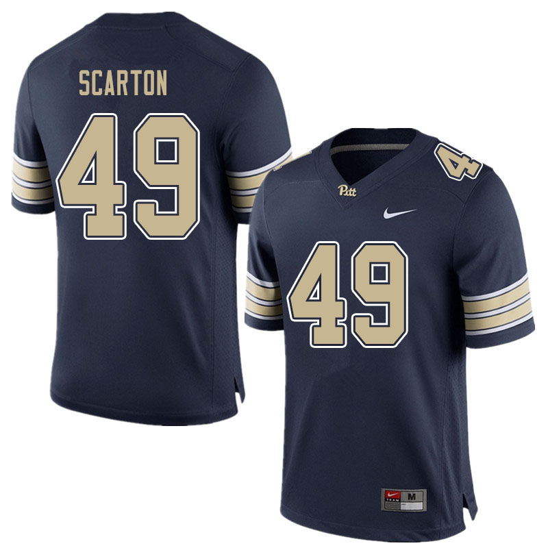 Men #49 Jake Scarton Pitt Panthers College Football Jerseys Sale-Blue